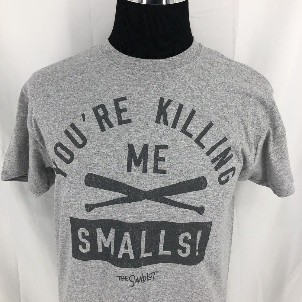 The Sandlot "Your Killing Me Smalls” Baseball Gray T Shirt Medium